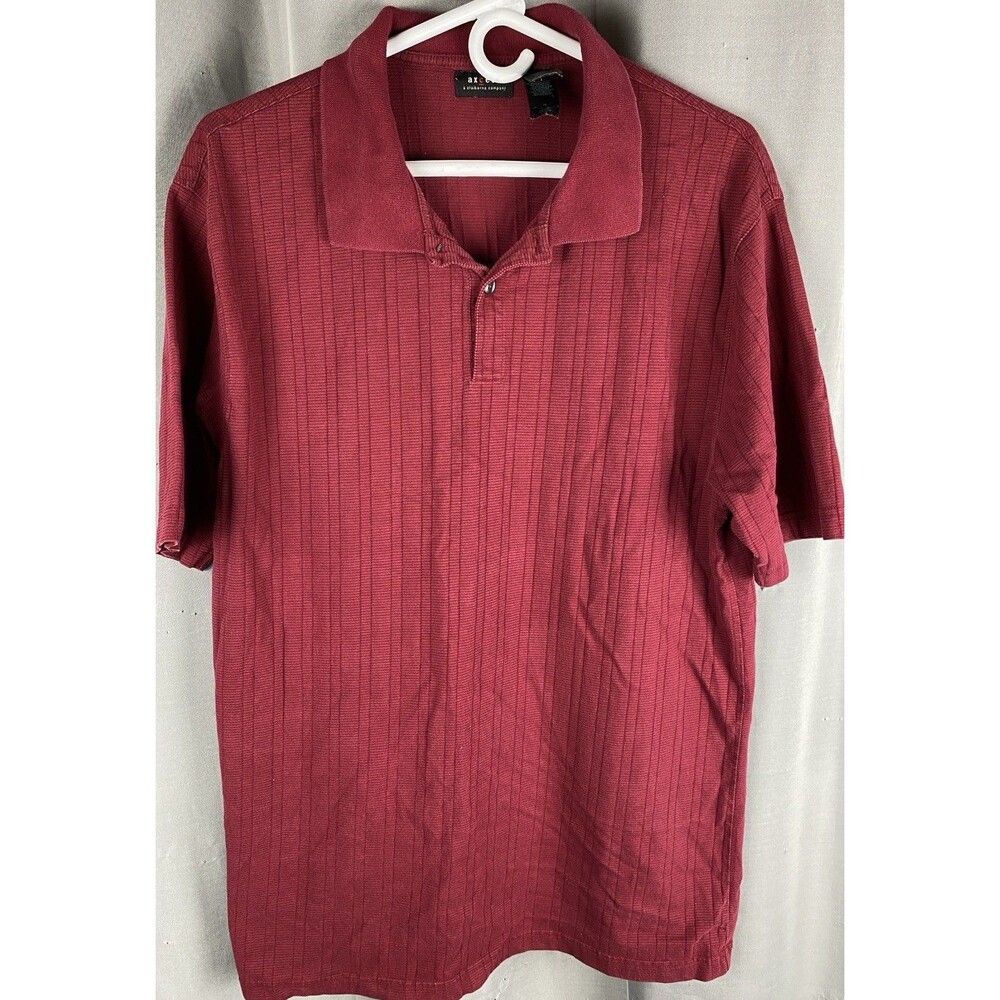Axcess Men's Sz XXL Maron Short Sleeve Polo Style Shirt